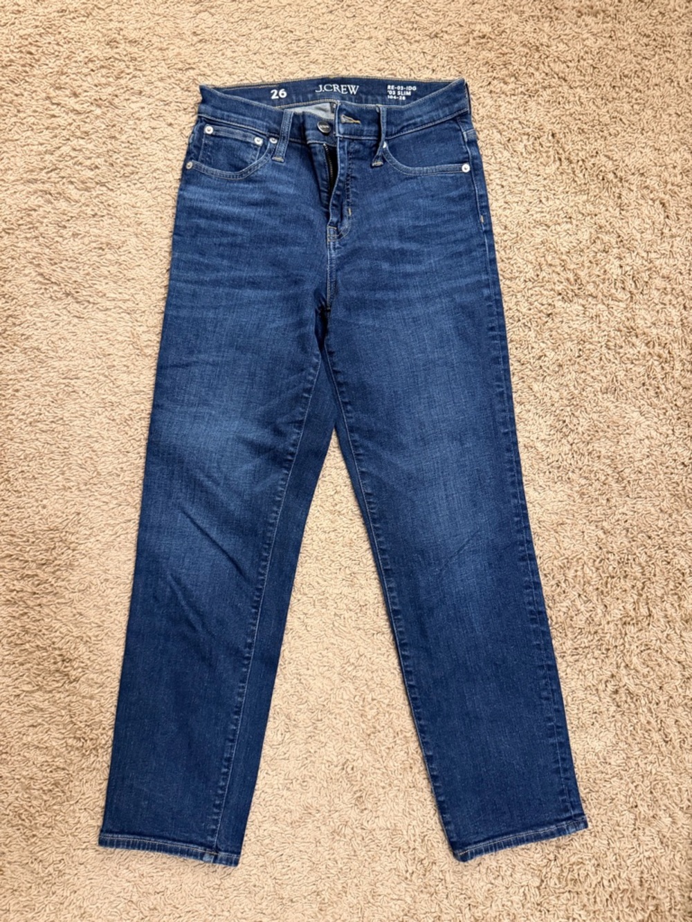 J. Crew Indigo Slim High-Rise Jeans